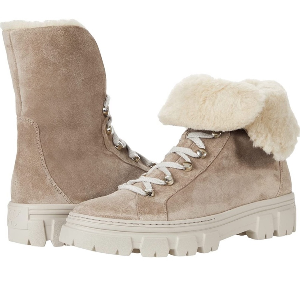 Leather boots.  Lace-up Wool Bootie. US 7.5 (UK 5)
